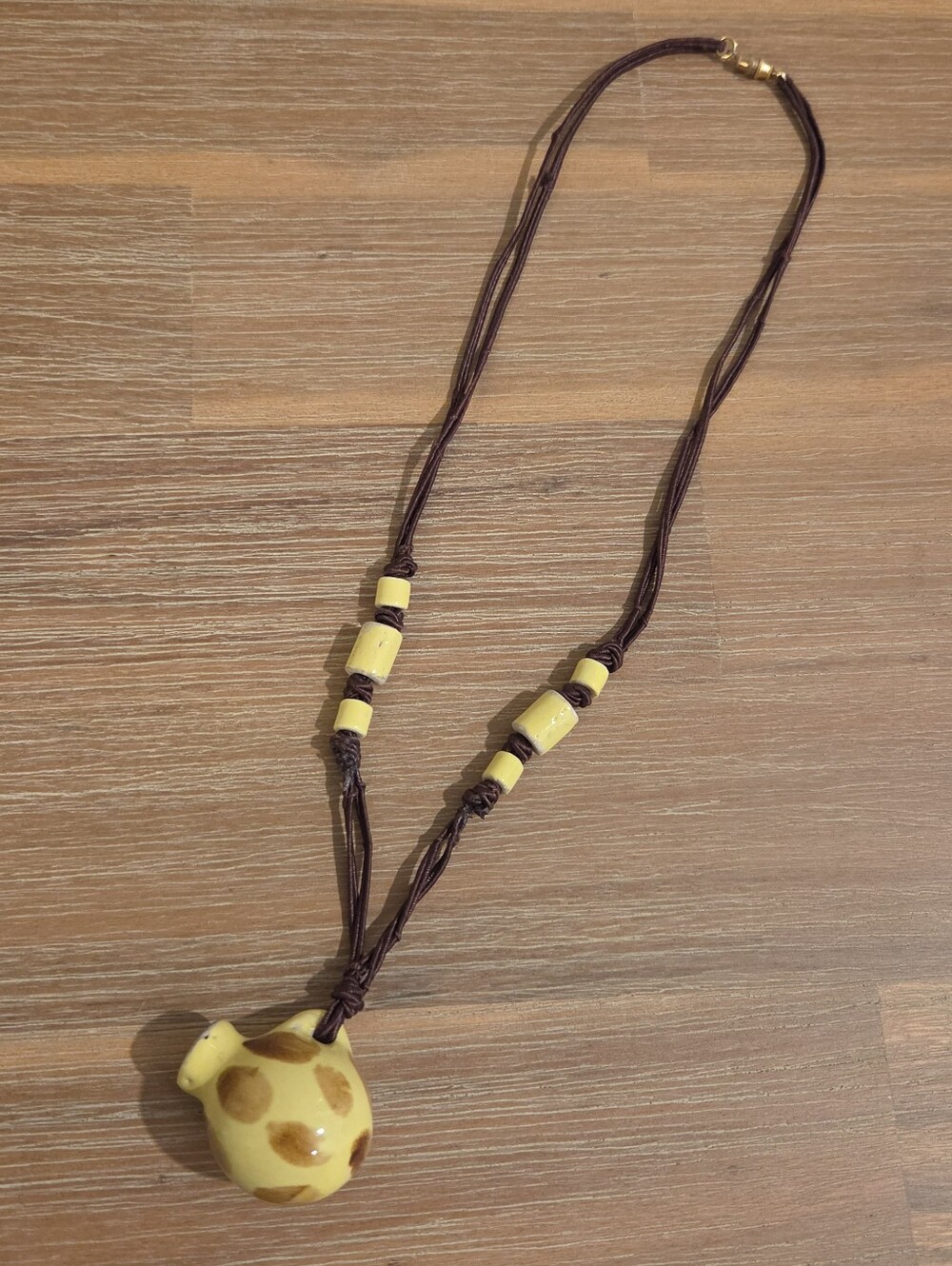 Vintage, One Of a Kind Handmade Artisan Snuff Bottle Pendant Necklace